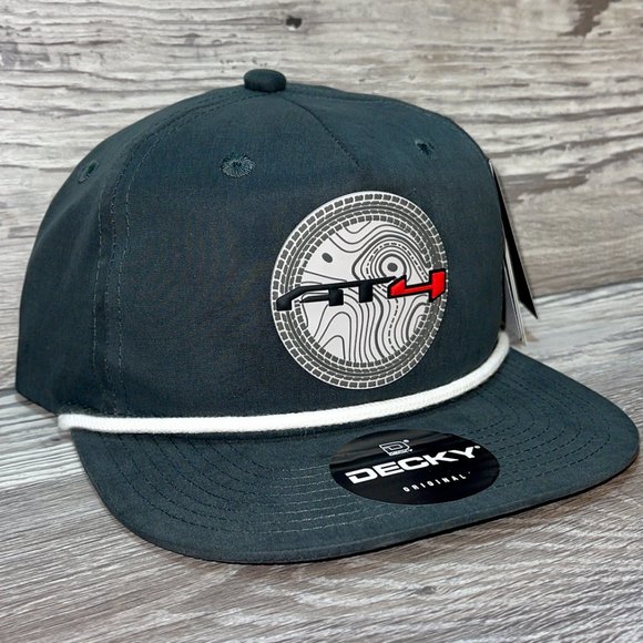 GMC AT4 Topo 3D Classic Rope Hat- Charcoal/ White - Picture 2 of 4
